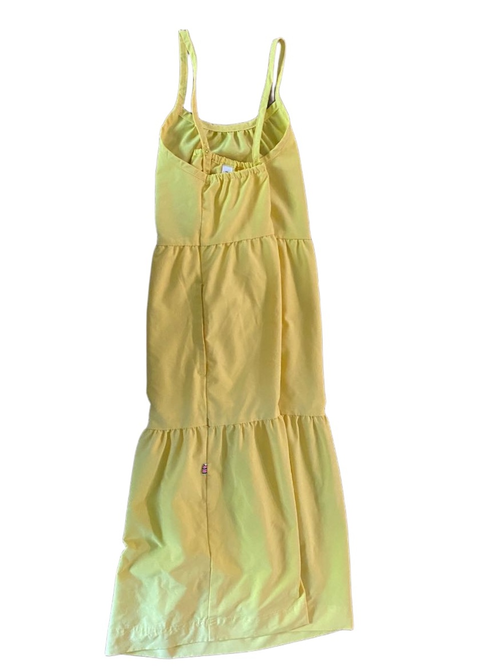 Girls' Yellow Tiered Maxi Dress - Kids Size 5/6 - Picture 2 of 5